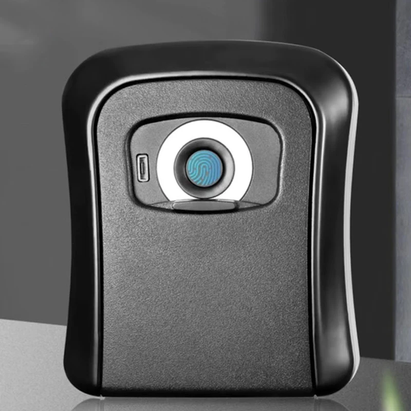 A42T-Password Key Box Decoration Key Code Box Key Storage Lock Box Wall Mounted Password Box Outdoor Key Safe Lock Box