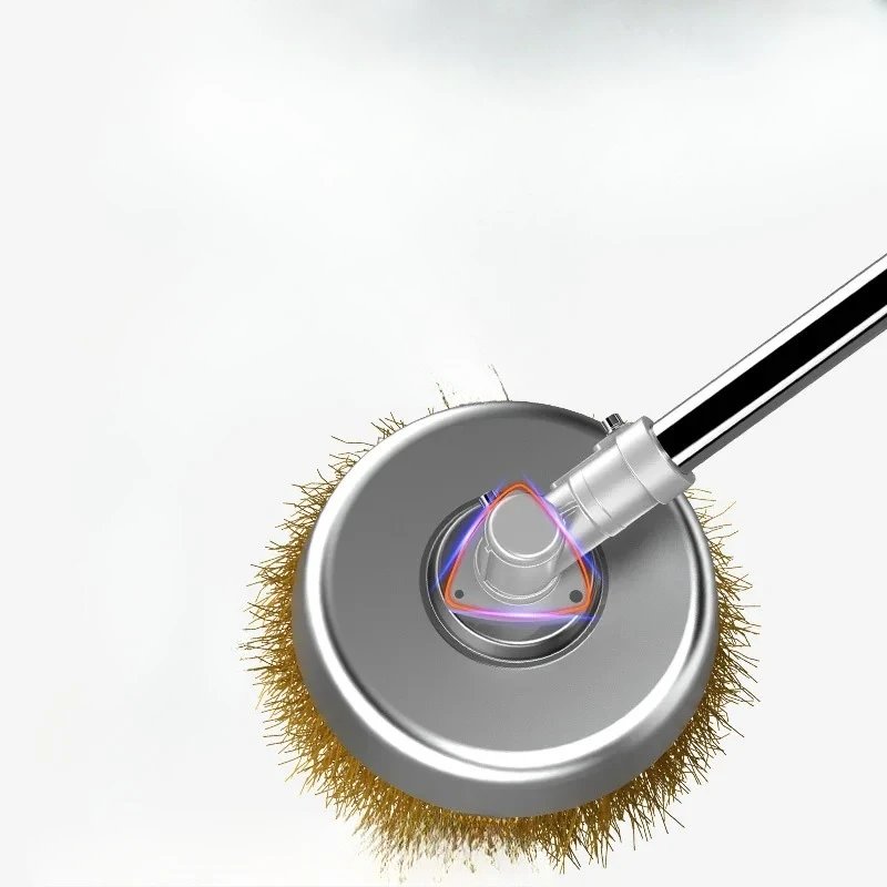

Electric rust removal and grinding artifact: extended rod color steel tile/wall/ground universal, wire brush polishing + cement