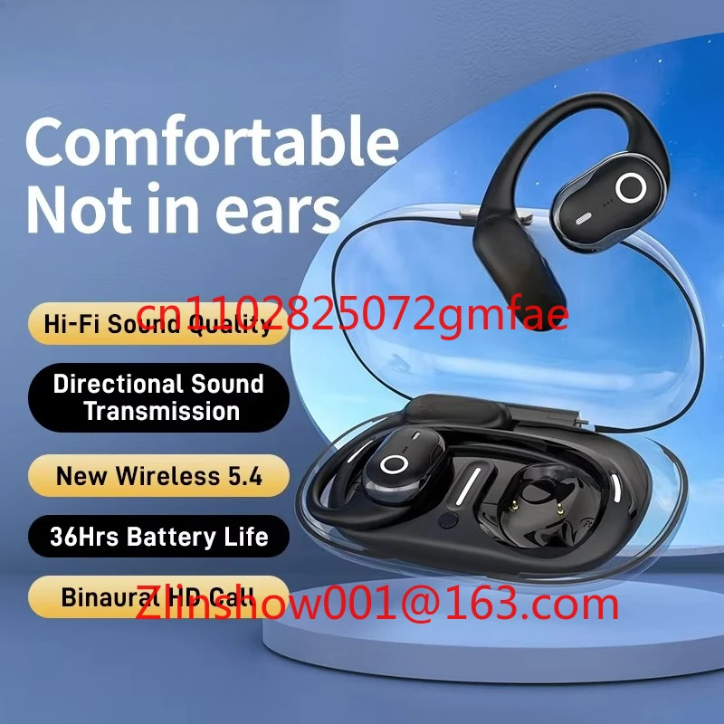 Noise Cancelling bluetooth Open Ear Hook Bicycles Motorcycles Online Courses Office Wireless Earphone Headset