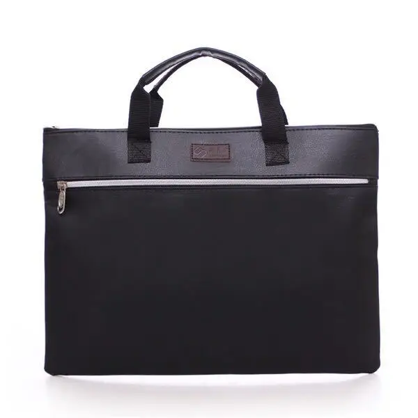 

Business custom A4 zipper Men Briefcase Document Bags High capacity Portable File folder/a case for documents /filing