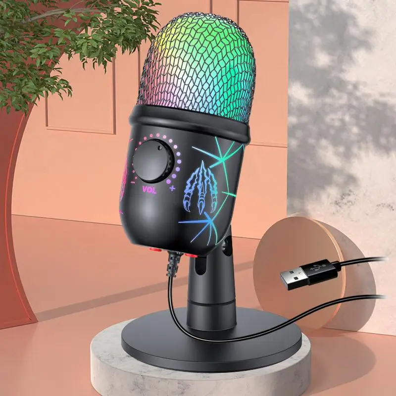 

Ultimate USB Condenser Microphone for Crystal Clear Recording, Noise Reduction, and Immersive Gaming Experience