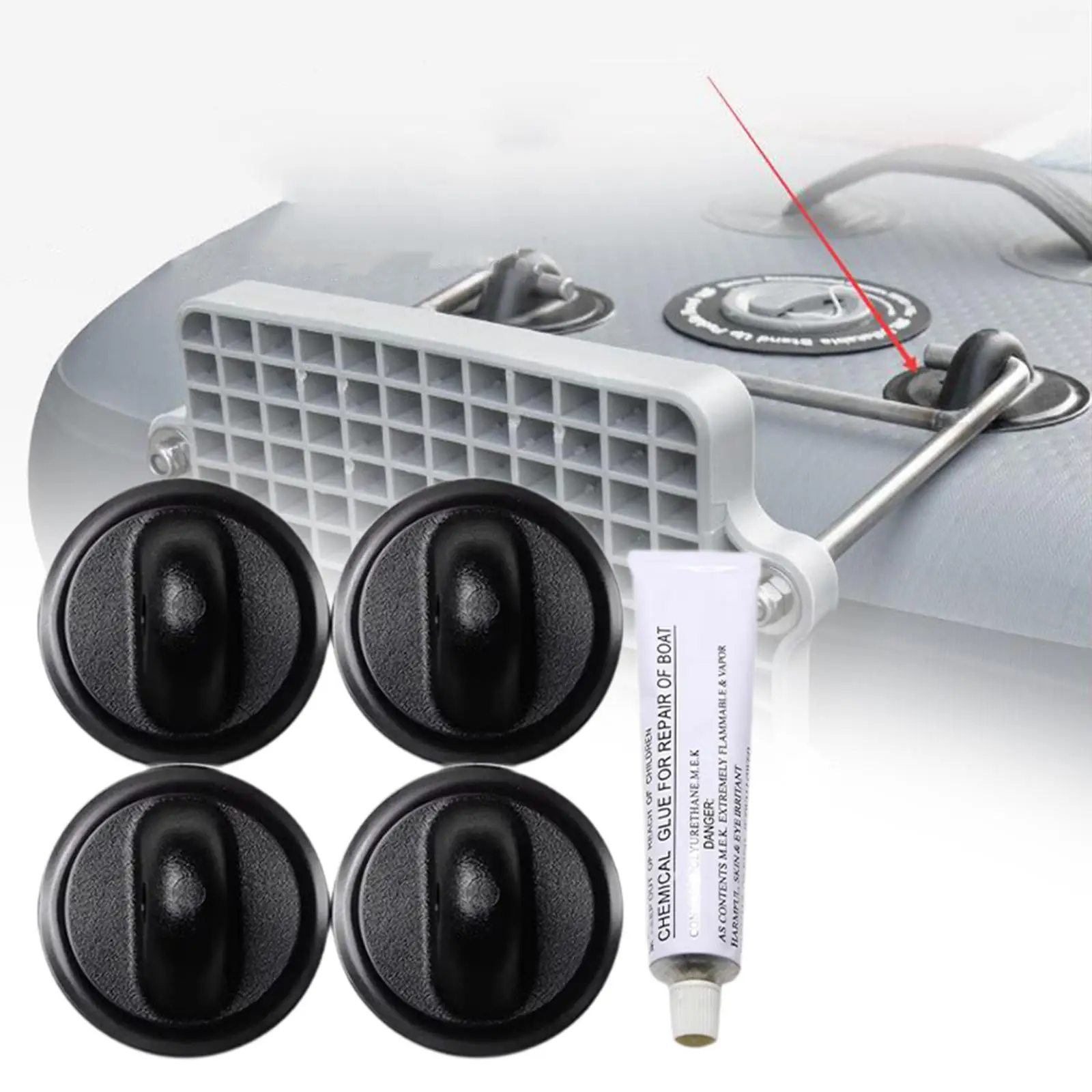 

4PCS Motor Bracket Buckle 78mm Motor Holder Bracket Buckle for Inflatable Boat Outboard motor bracket buckle Fishing Boat