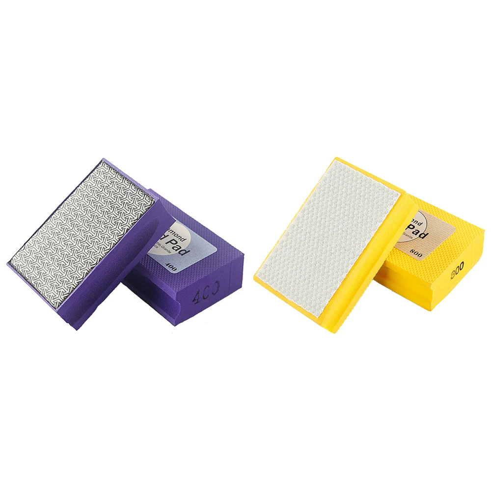 Diamond Hand Sanding Pad Sanding Block Rubbing Tool Diamond Grinding Block for Marble Glass Grinding