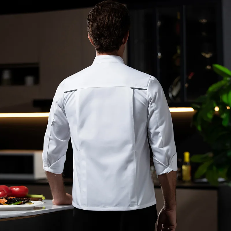 Western Restaurant Chef Uniform Herfst Winter Outfit Catering Hotel Kantine Baker Cake Shop Werkkleding Lange mouw