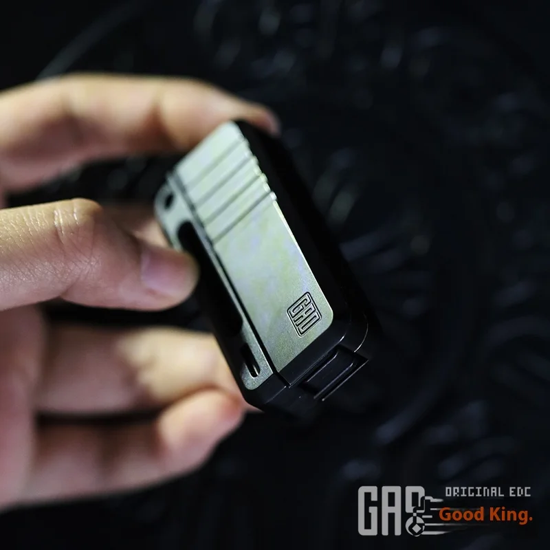 Mecânico 5a geração rifled segmento de rebote magnético push card edc brinquedo de alívio do estresse fidget spinner jogo de alívio de moeda