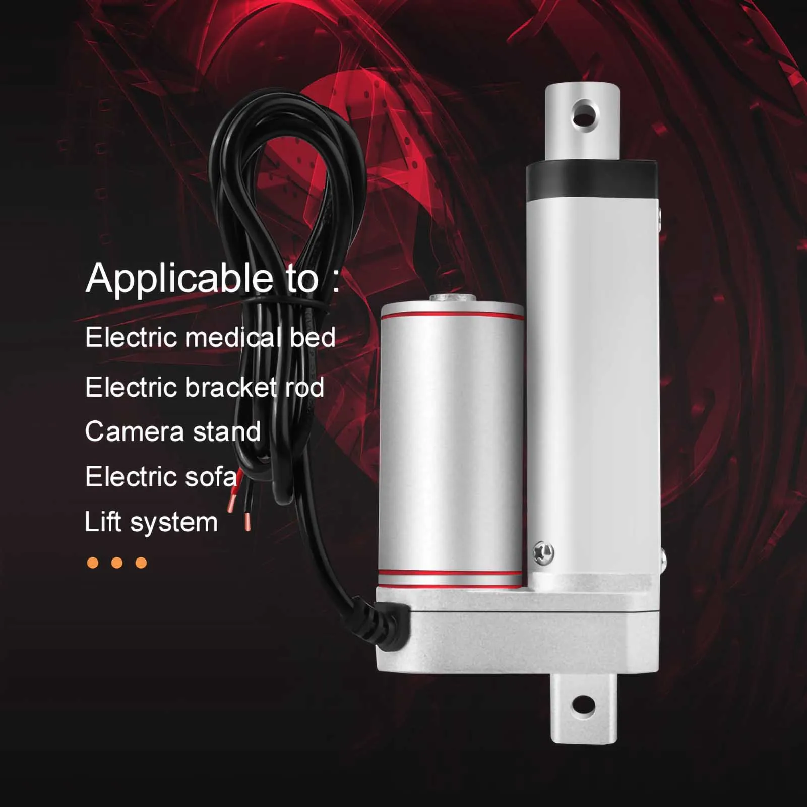 

Линейный привод 12 В, 75 кг, максимальный ход 50 мм, электродвигатель для автомобиля, линейный привод 12 В, электрический линейный привод