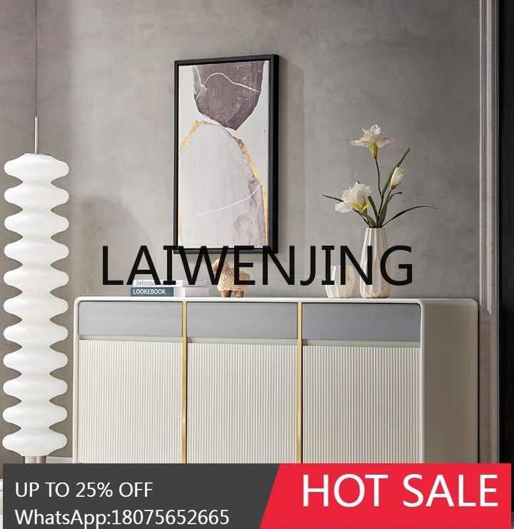 

Simple Shoe Cabinet Home Doorway Milky White Integrated Hallway Storage Locker Multi-Functional Decoration