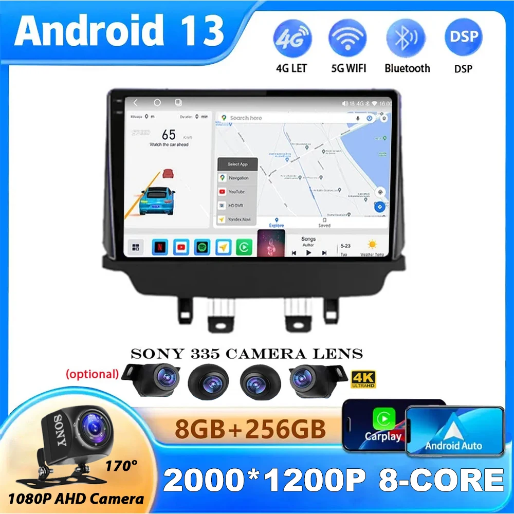 Android 13 Car Radio For Mazda CX-3 CX3 Mazda 2 DK 2014 - 2021 Multimedia Video Player QLED GPS Navigation Wireless Carplay Auto