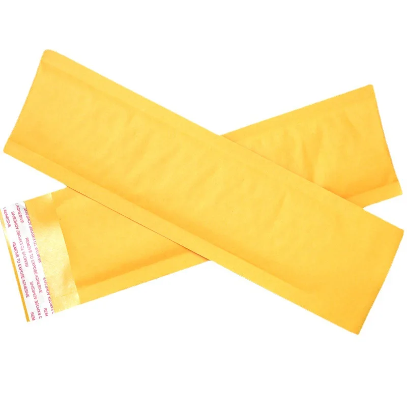 Imagem -02 - Embalagem de Papel Kraft Mailer Bubble Bags Envelope de Envio Acolchoado com Bubble Mailing Bolsa Suprimentos Empresariais Estilo Longo 50 Pcs