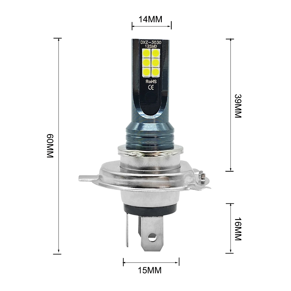 2 sztuki H4 H7 reflektor LED H11 H8 H9 H1 H3 światło przeciwmgielne samochodu żarówki LED 9005 9006 Hb3 Hb4 lampy do jazdy z napędem samochodowym