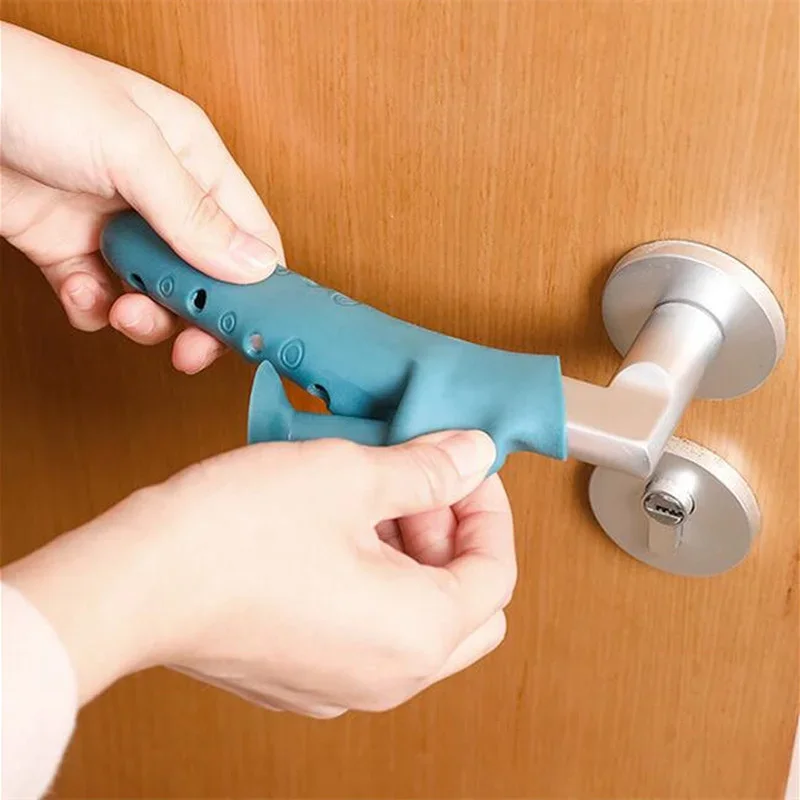 New Silicone thickened door handle protective cover anti collision no punching anti-collision pad suction cup type door suction