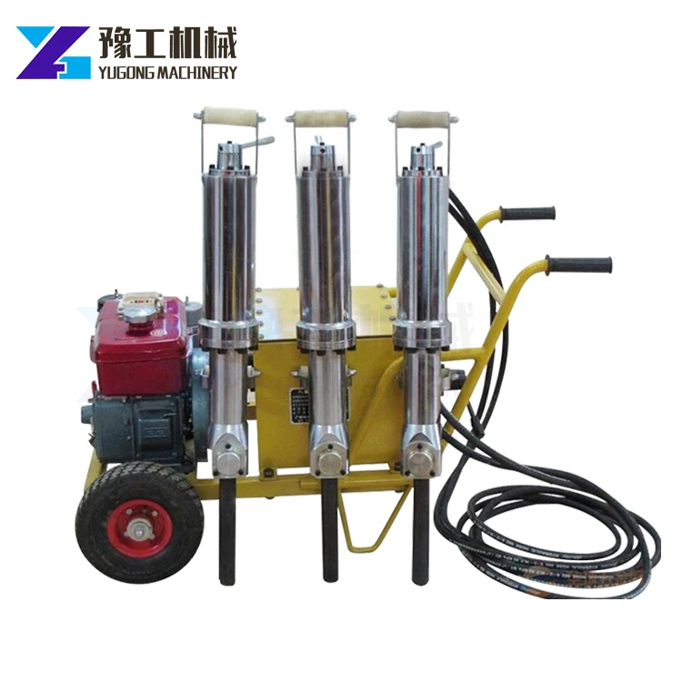 YG Golden quality hydraulic cleaving machine/rock splitter/power splitter machine With Splitting Gun