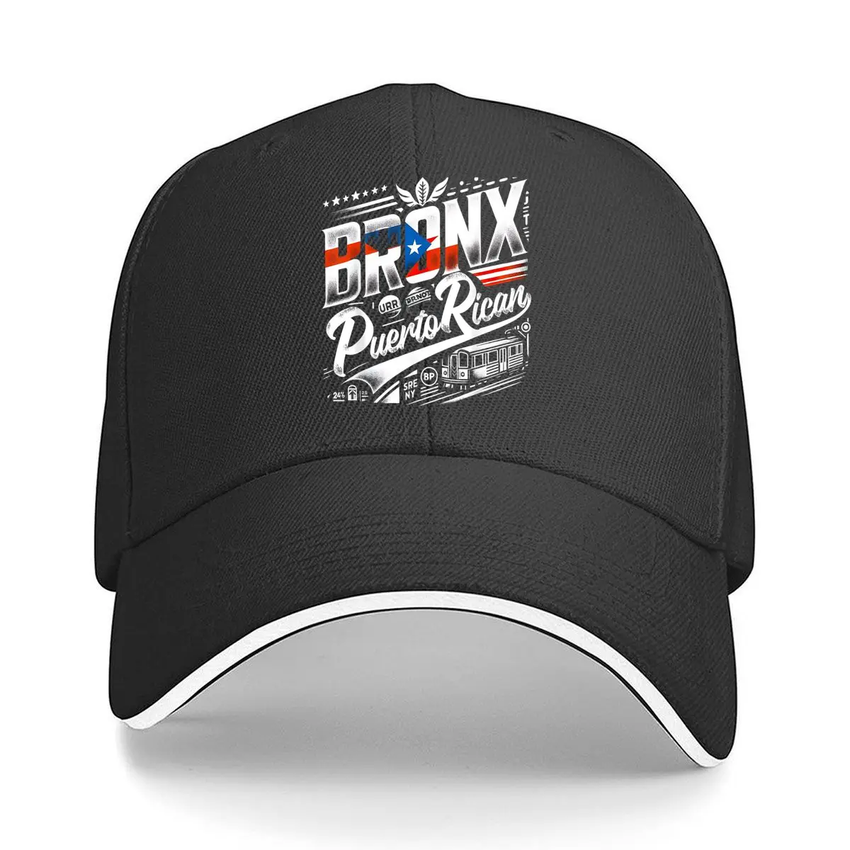 Bronx Puerto Rican Vintage Sandwich Baseball Cap