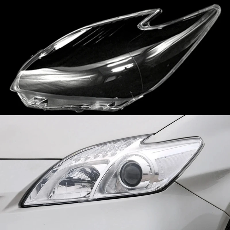 For Toyota Prius 2010-2012 Front Headlight Cover Head Light Lamp Lamp Shell Mask Lampshade Lens