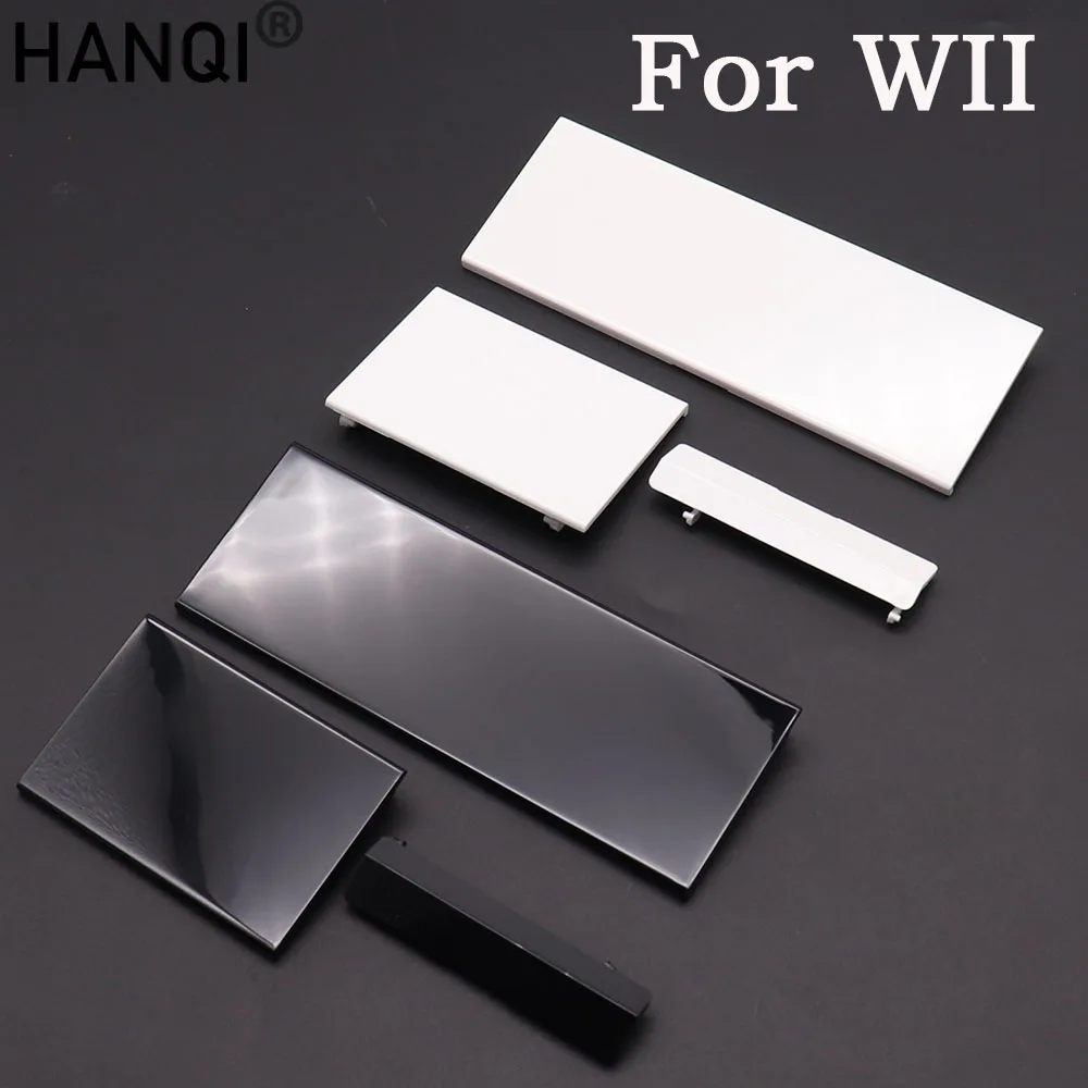 2-5 Sets Schwarz Weiß für Nintendo Wii Konsole, Türabdeckungen, Ersatzklappen-Set