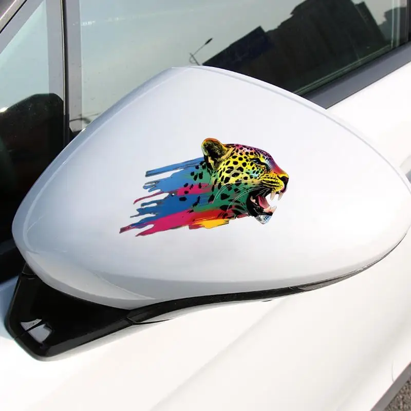 

Tiger Bumper Decal Colorful Car Window Stickers Colorful Animal Head Sticker Car Styling Sticker Motorcycle Sticker Decal For