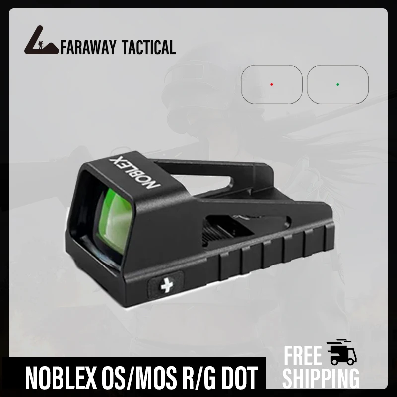 التكتيكية NOBLEX NV OS المدمجة ريد دوت البصر 1x23 ل Glock MOS 4 MOA رؤى منعكس مع كثافة نقطة حمراء متوازية الحرة