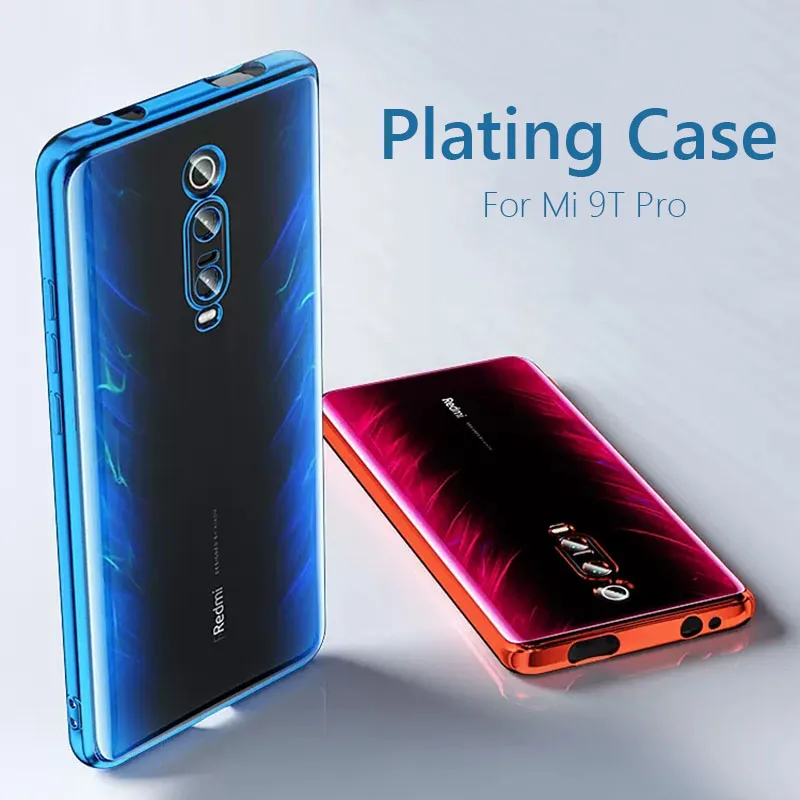 For Xiaomi Mi 9T Case Luxury Plating Soft Clear Back Cover For Xiaomi Mi 9T Pro Mi 9T Pro Mi9T Pro Phone Cases Fundas