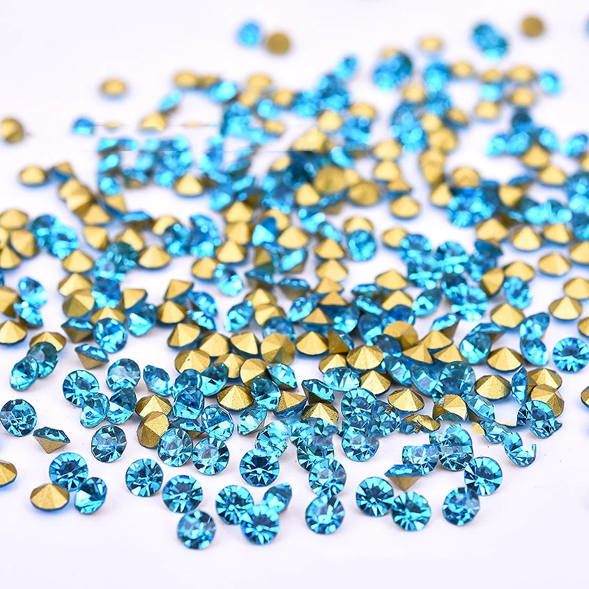 5A Runde Strasssteine Diamant-Glaskristalle Glitzer 1~8mm Dekoration Spitze Synthetische Edelsteinperlen für Schmuck DIY Zubehör – Detail 9