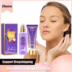 Perfume Gift Set Christmas Plant Floral Scent Pheromone Lasting Fragrance Body Spray Lotion Refresh Dating Charm Eau De Parfum