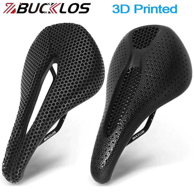 Bicycle 3D Printed Bike Seat 143MM 155MM Carbon Fiber Bike Seat Cushion Ultralight 3D Racing Bicycle Saddle Nylon Mtb Saddle