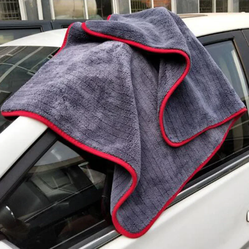 500GSM Ultra Absorbent Car Towel Microfiber Drying Towel - Ultra Absorbent Thickened Technology with Twist Ring Design