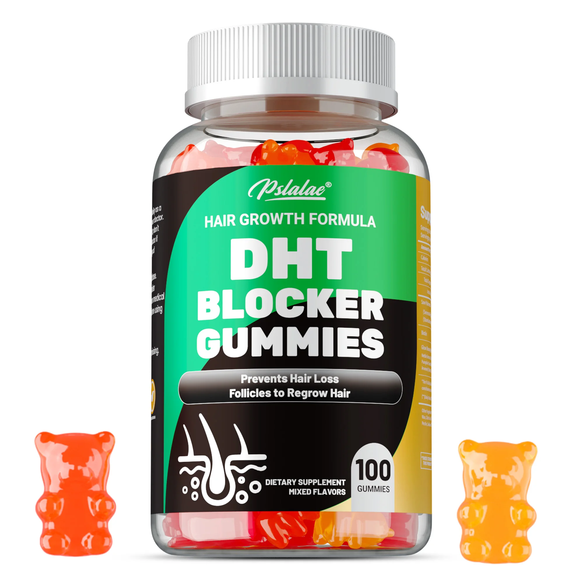 

DHT Blocker Gummies - Hormonal Balance, Blocks DHT Receptors, Support Prostate Health, Preventing Hair Loss, Promote Hair Growth