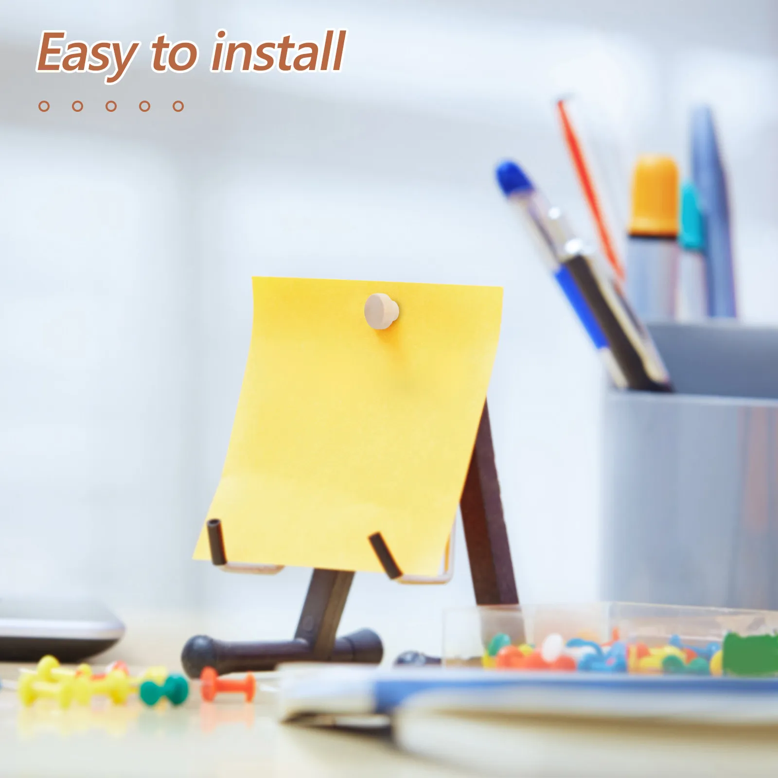 

50 шт. Декоративные деревянные кнопки-гвоздики с круглой головкой для досок объявлений, пробковых досок, настенных дисплеев, офисных и школьных проектов