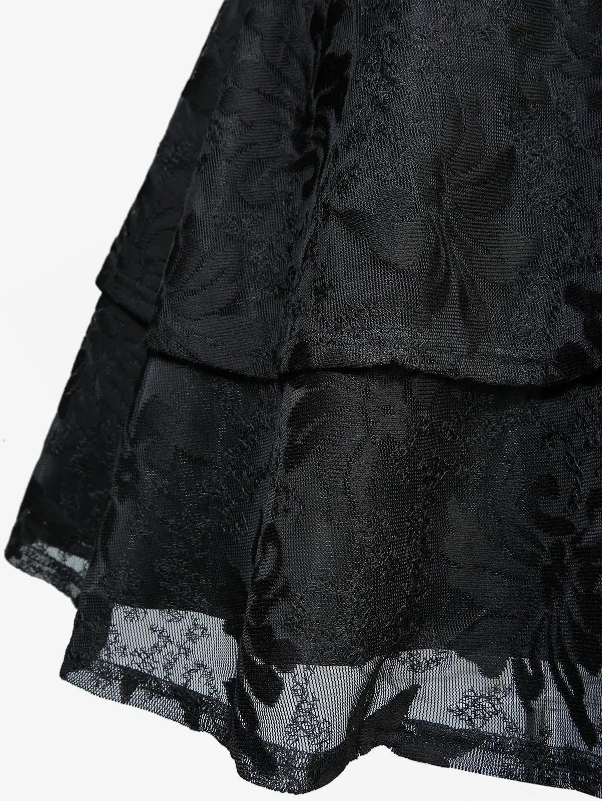 Hot Gothic Butterfly Appliques Flower Lace Dress 2026 New Black Ladies Spring Summer Square Collar Short Sleeves Mini Dresses