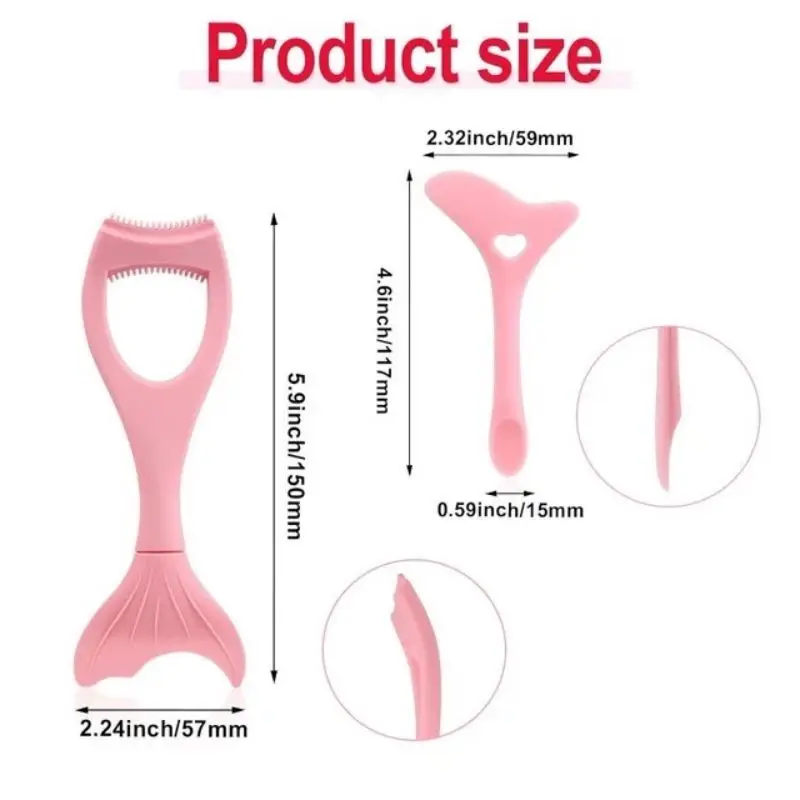 Multifunctional Silicone Eyeliner Stencils Winged Tip Aid Mascara Shield Applicator Smoky Shadow Guide - Reusable 투피스 세트 한국스타일