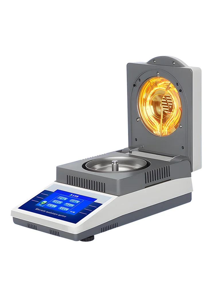 Fast Moisture Analyzer Halogen Moisture Meter for Plastic Glue Tea Feed Grain Medicinal Materials