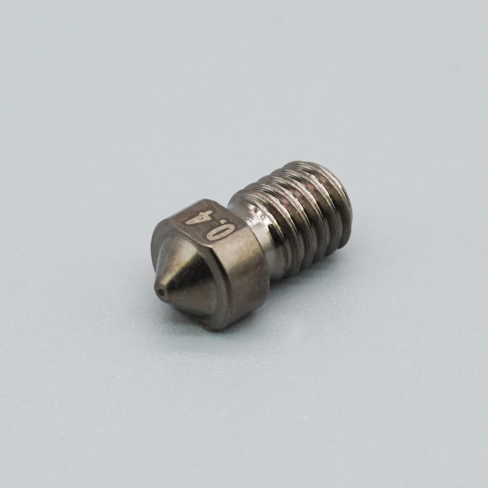 E3D V6 3D Nozzle Printer Parts Die Steel Nozzle V5 High Temperature Hardened Steel Nozzle M6 Thread 0.2/0.3/0.4/0.5/0.6 1.75mm