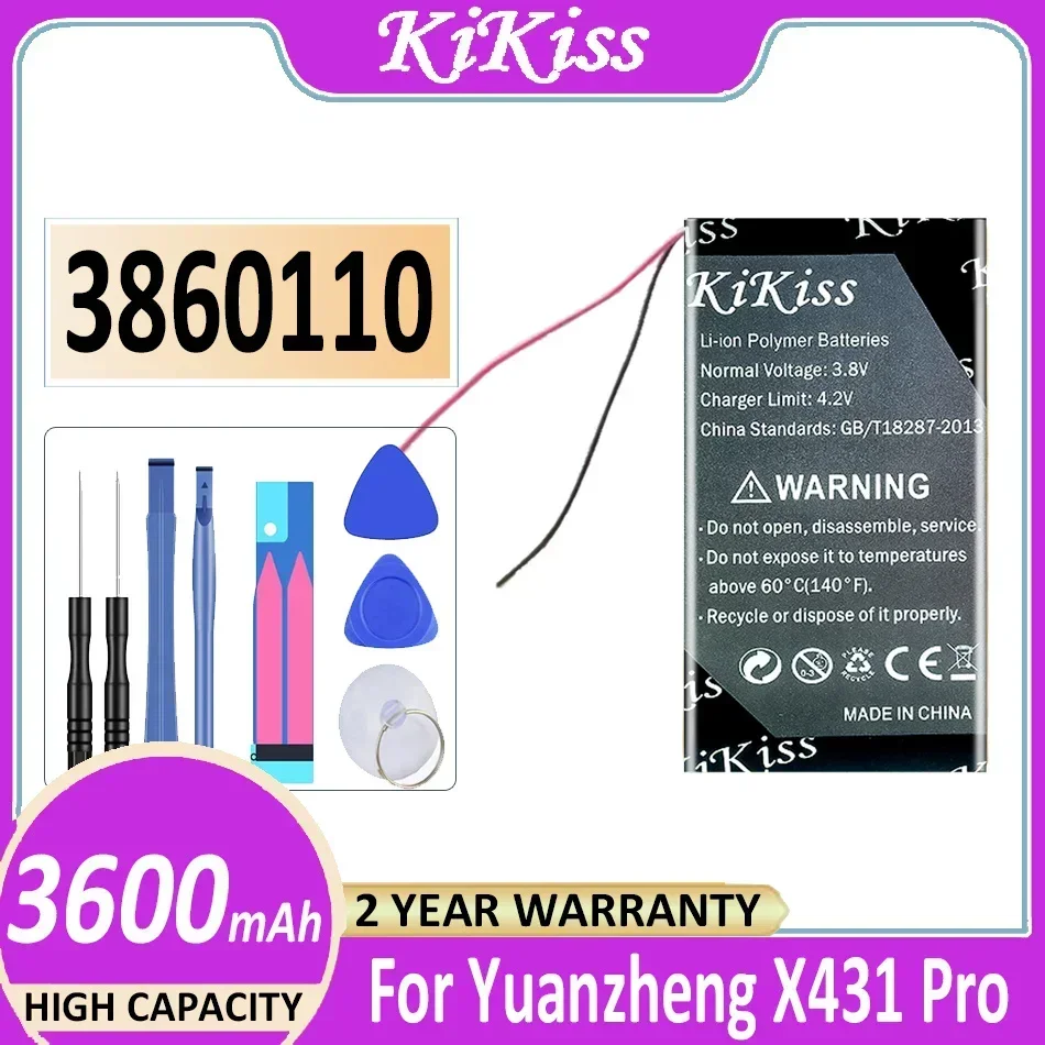 

Мощный аккумулятор KiKiss на 3600 мАч 3860110 (2LIne) для Yuanzheng X431 Pro X431Pro