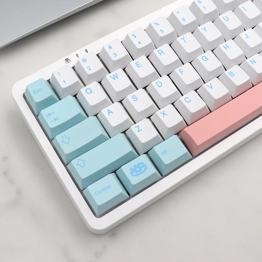 Imagem -04 - Gmk Noel Dye Subb Keycaps Pbt Perfil Cherry Alemão Francês Italiano Espanha Reino Unido Caps Iso para Tkl Gk61 96 Gmmk Teclado mx Conjunto