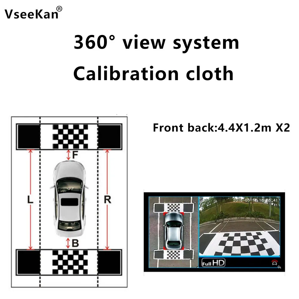 Debugging cloth correction cloth for 360 panoramic surround-view image system for automobil for Car 360 ° panoramic image system