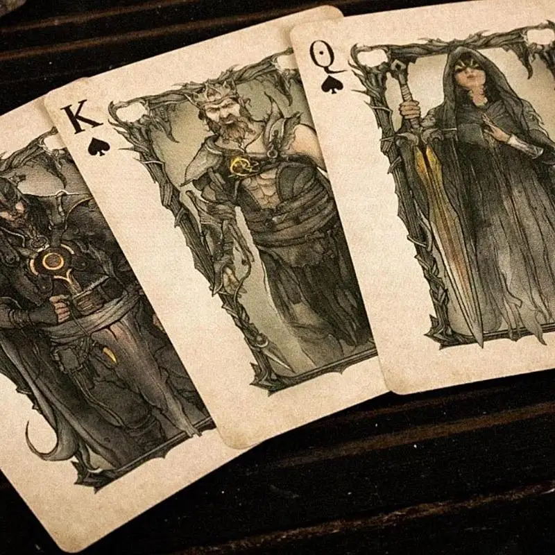 Baraja de juego de póquer Vintage, exquisito ojo del diablo, cartas divertidas, patrón transparente único, juego de mesa de entretenimiento para reunión familiar