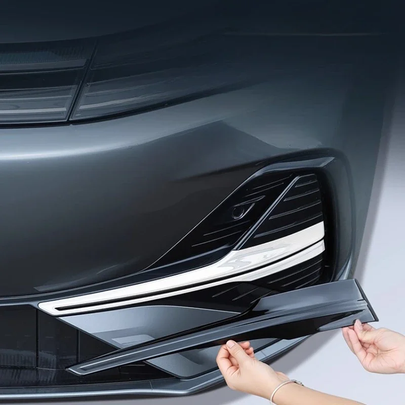 

Sporty Bright Black Trim for Geely Galaxy A7 Front Bumper, Fog Light Cover Exterior Mod Accessory