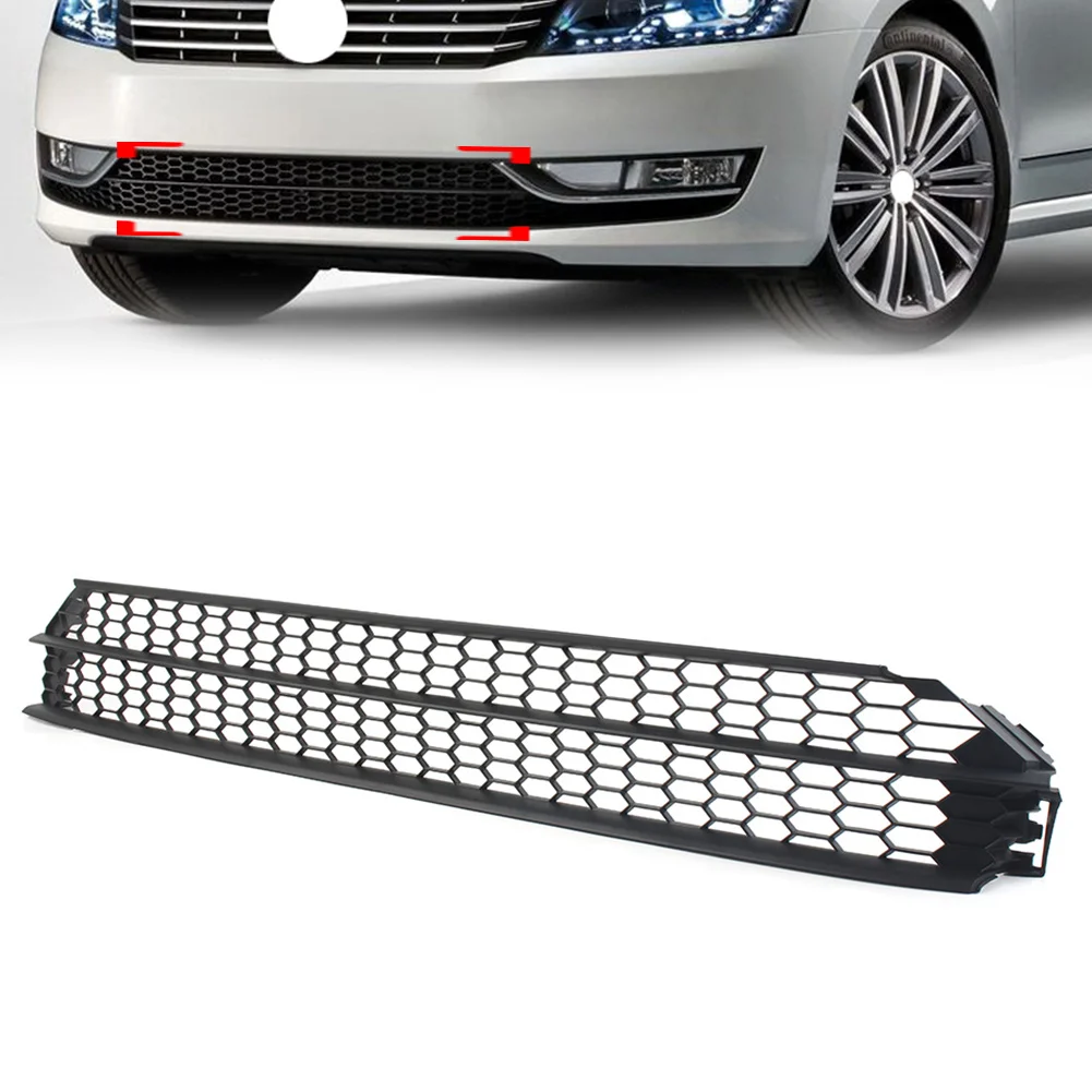 

Car Front Lower Honeycomb Grille Radiator Grill Cover For VW Passat 2012 2013 2014 2015 561853667 US Version Only