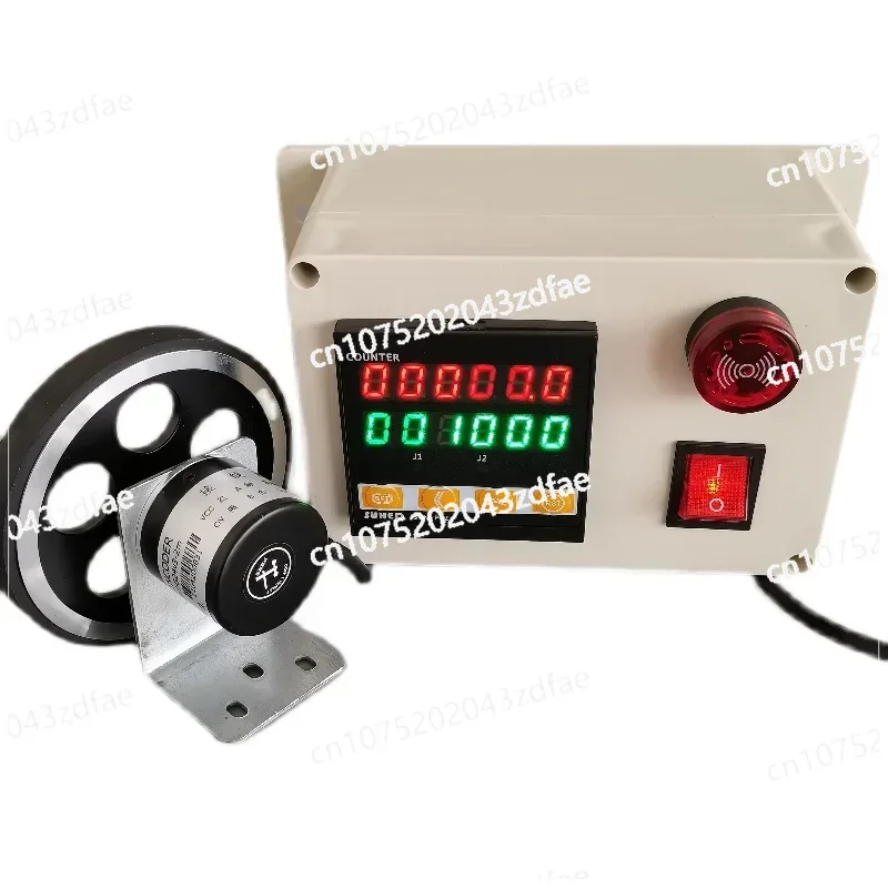 Meter counter high-precision roller type electronic induction length measuring alarm automatic meter counter