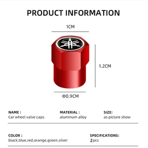 Tampas de válvulas de pneu de roda estilo carro para Yamaha R1 R3 R25 Mt-09 Mt07 Fazer Fz6 Xj6 R15 TMAX YS125 XTZ125 IB E8 Rxv YBR125 YBR250 6 principais vendas pneu moto xj6 - №1