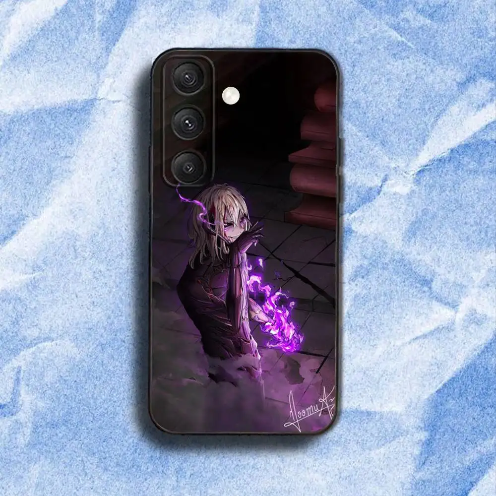 حافظة هاتف B-Beginning After End لهاتف Samsung S 25,24,23,22,30,21,10,9,Ultra,Plus,Lite,FE,4,5G حافظة ناعمة سوداء