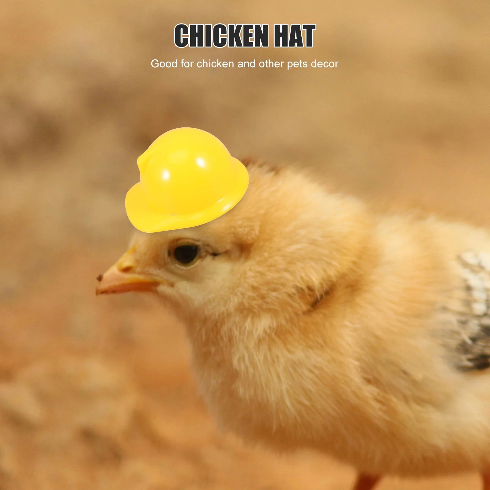 10 Pcs Mini Construction Hat Miniature Hard Builder Helmets Plastic Safety Toys Pet Decorative Chicken Creative