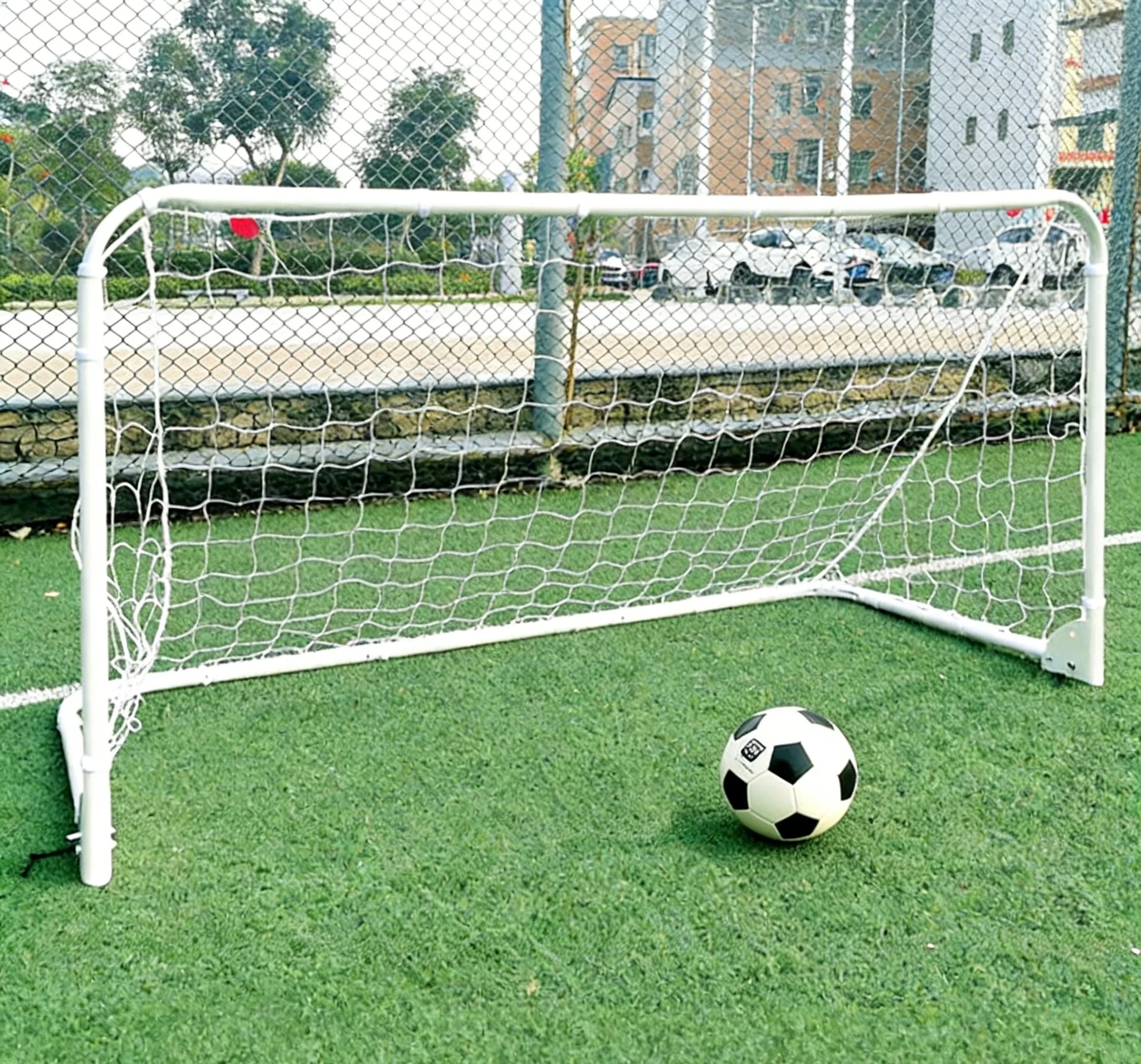

Foldable Soccer Goal, Thick Steel Frame, Eco-Friendly, Quick Assembly for Indoor & Outdoor Use