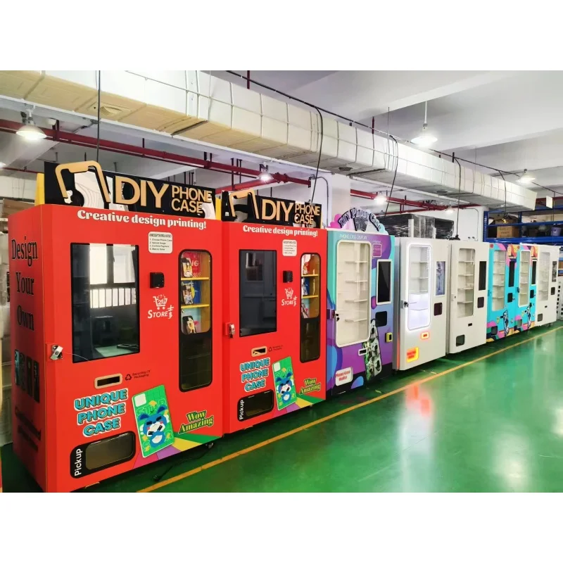 Mobile Automatic Cell Phone Case Vending Machine DIY Custom Cell Phone Case Vending Machine for Street Mall