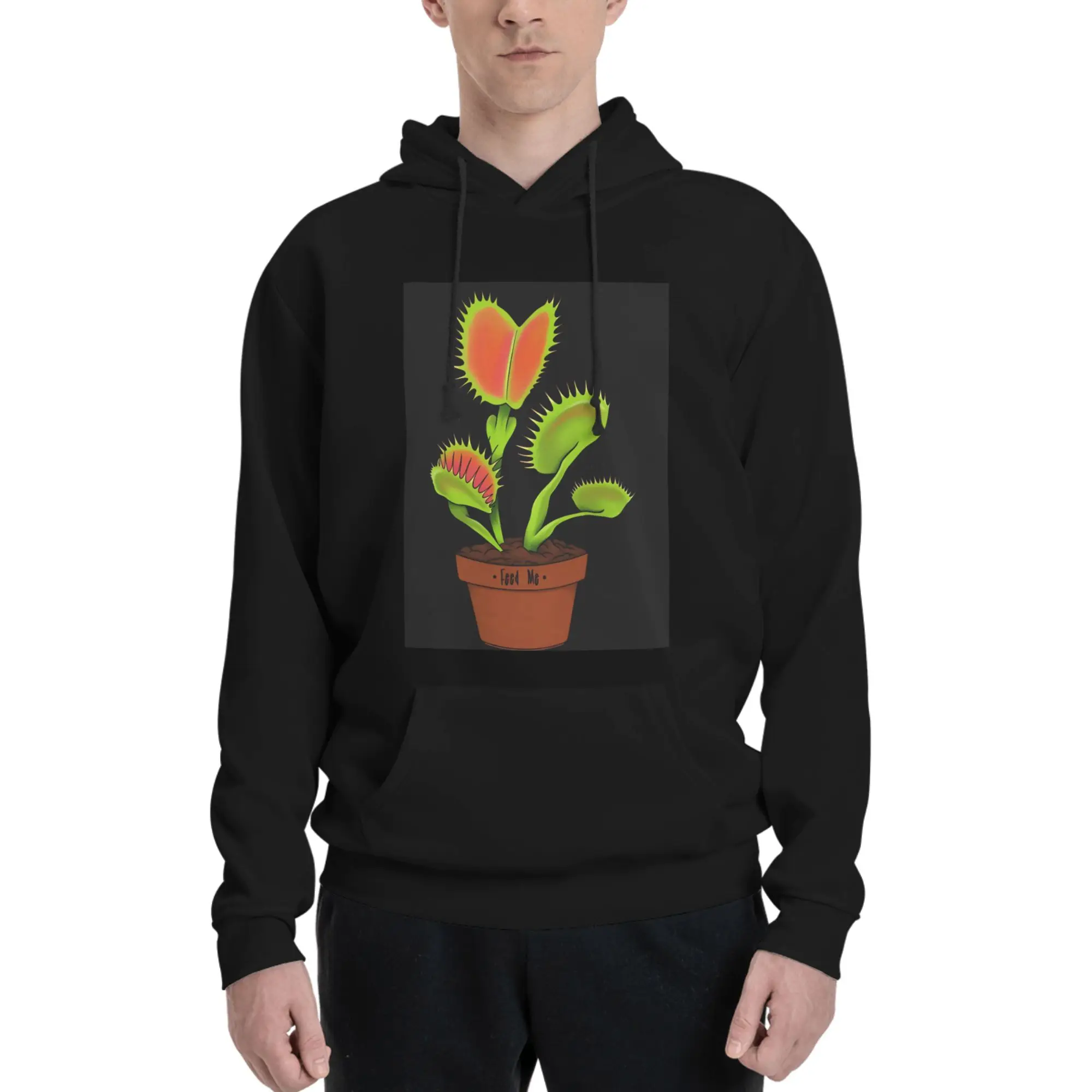 

Толстовка с принтом "Растение-хищник Дионея Муссиплума" (Dionaea Musciplua) – утолщенная, универсальная, простая и стильная, не деформируется.