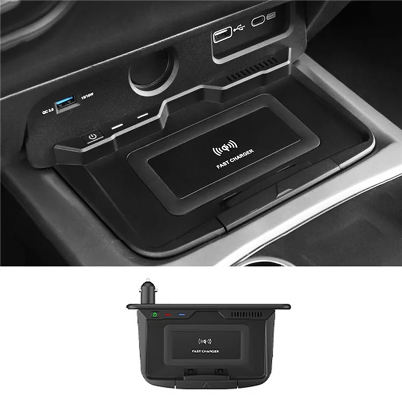 

New Arrival 15W Car QI Wireless Charger Cigarette Lighter Installation Modification Replacement Accessories For WEY Tank 300