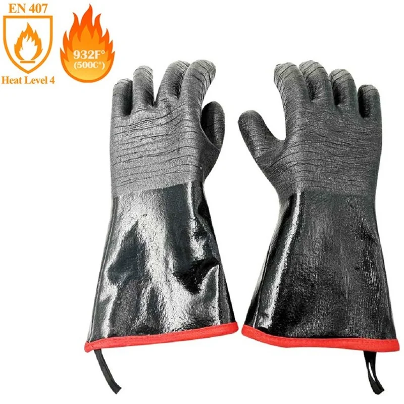 Heavy Duty Neoprene High Temperature and Heat Resistant Bbp Flame Retardant Heat Insulation Oil Proof Anti Scalding Labor Gloves