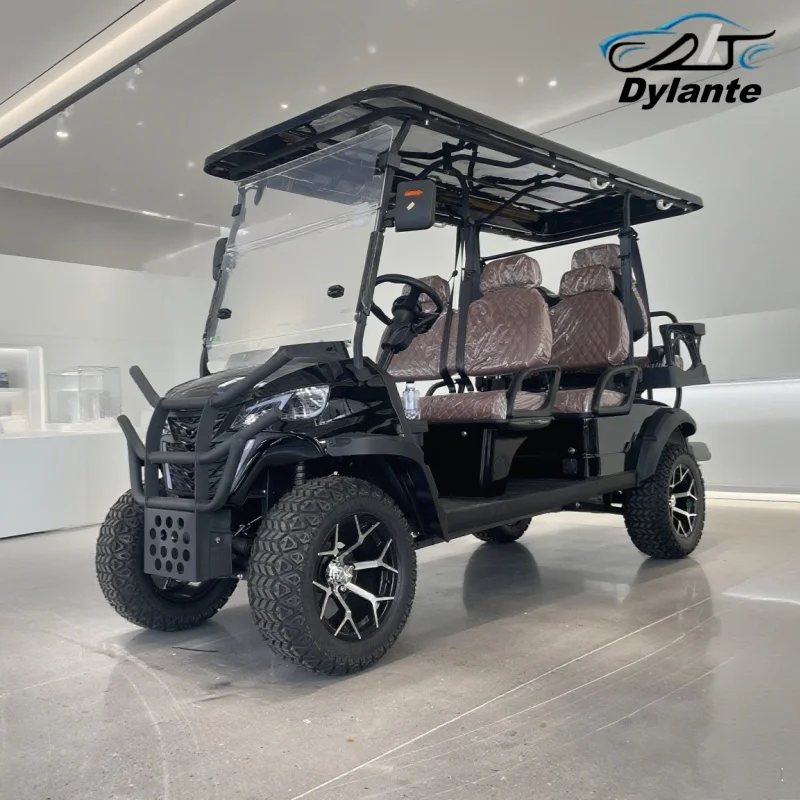 2 4 6 8 Seater Cheap Prices Buggy Club Electric Golf Cart For Sale Adult PU Material Seats, More Comfortable For Passengers