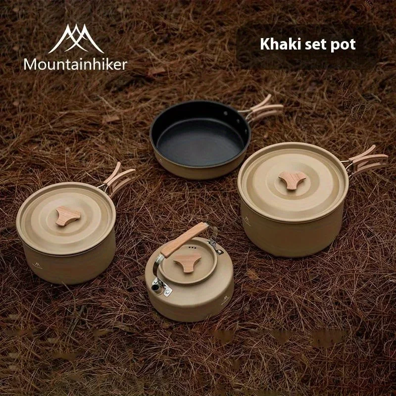 

Mountainhiker new set pot kettle outdoor pots and pans stove camping equipment cooker cooker cooker cooker cooker cooker