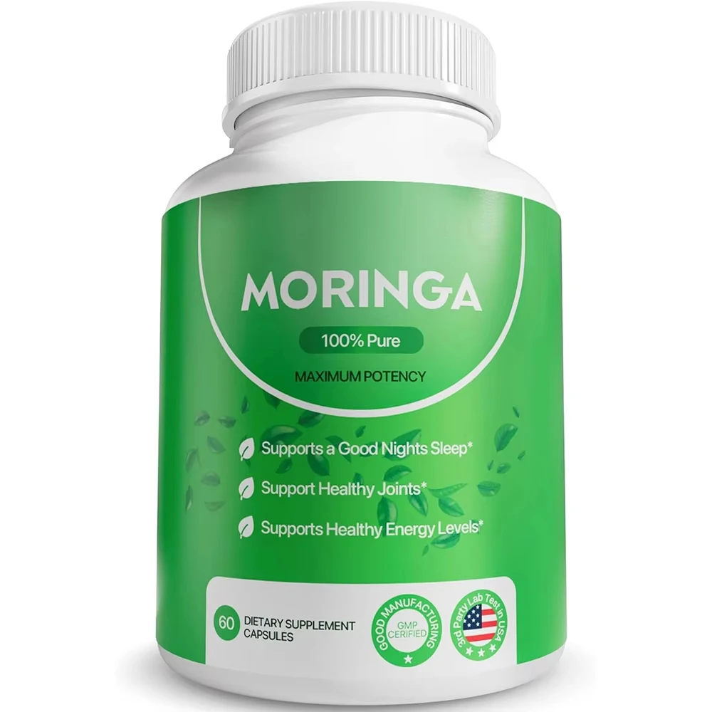 

Добавка в капсулах Moringa поддерживает колодец сна, энергию, суставов, иммунитет и здоровье желобов, богатый антиоксидантами, витаминами и аминокислотами.